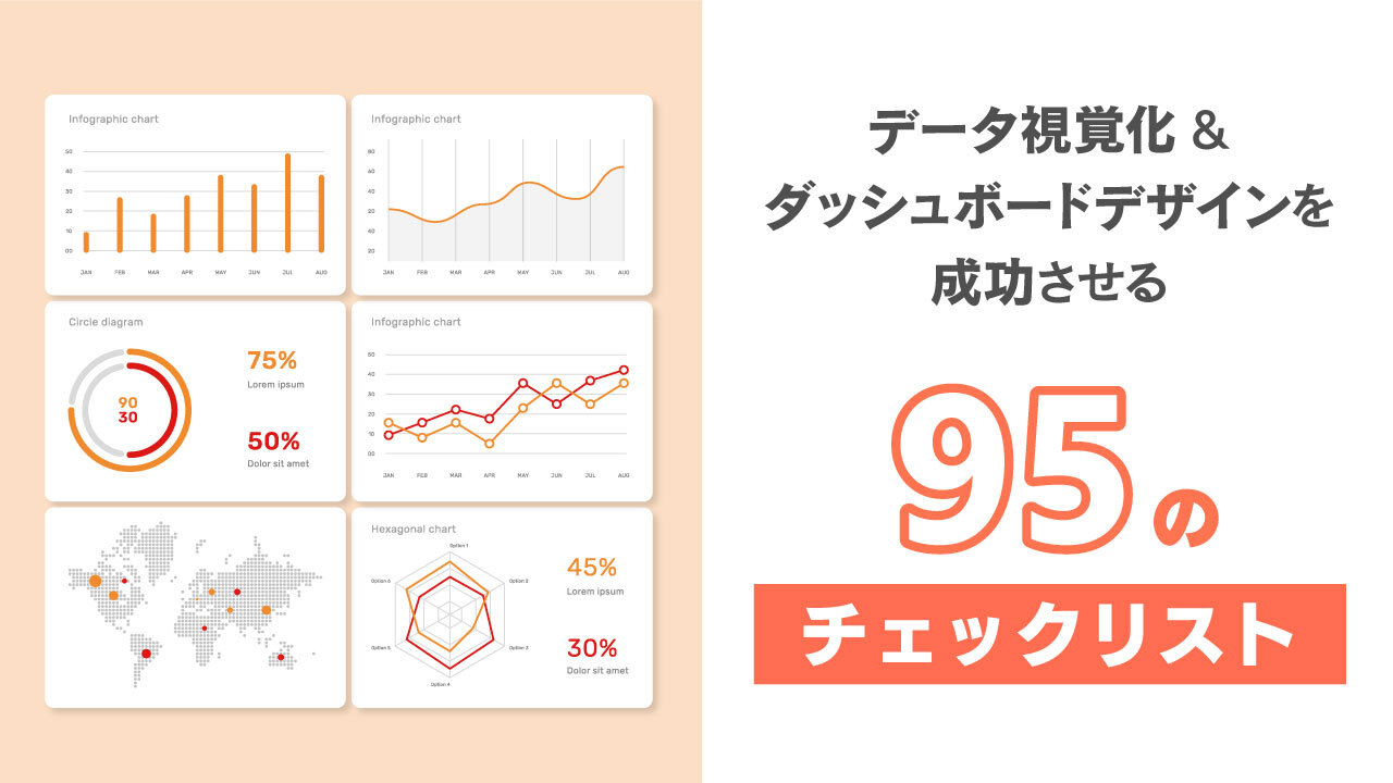 データ視覚化/ダッシュボードデザインを成功させるための95のチェックリスト
