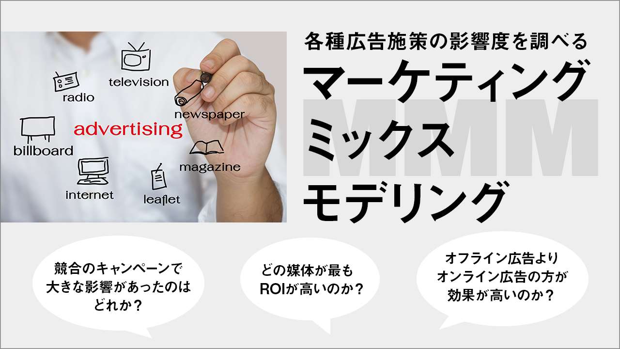 各種広告施策の影響度を調べるマーケティングミックスモデリングとは？